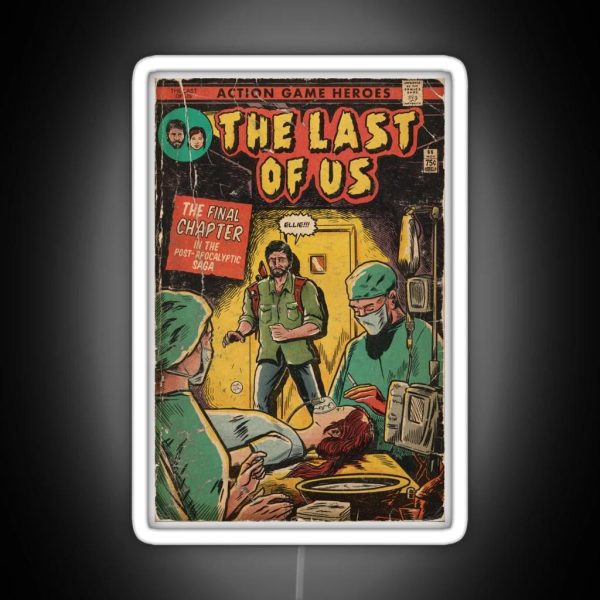 The Last Of Us Ending Comic Cover Fan Art RGB Neon Sign