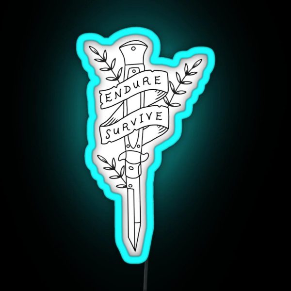The Last Of Us Endure And Survive RGB Neon Sign