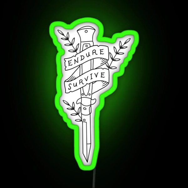 The Last Of Us Endure And Survive RGB Neon Sign