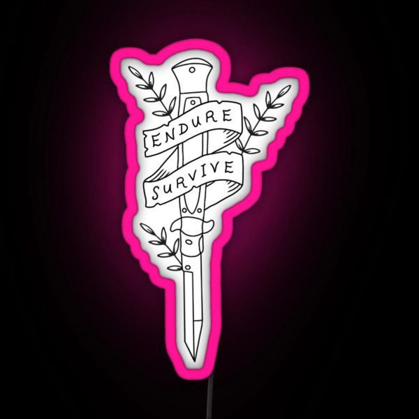 The Last Of Us Endure And Survive RGB Neon Sign