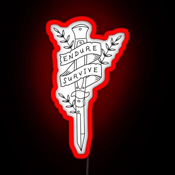 The Last Of Us Endure And Survive RGB Neon Sign