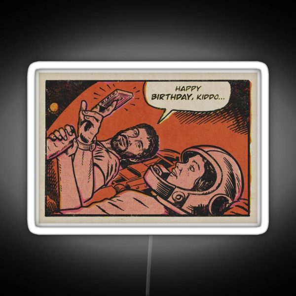 The Last Of Us Happy Birthday Comic Panel RGB Neon Sign