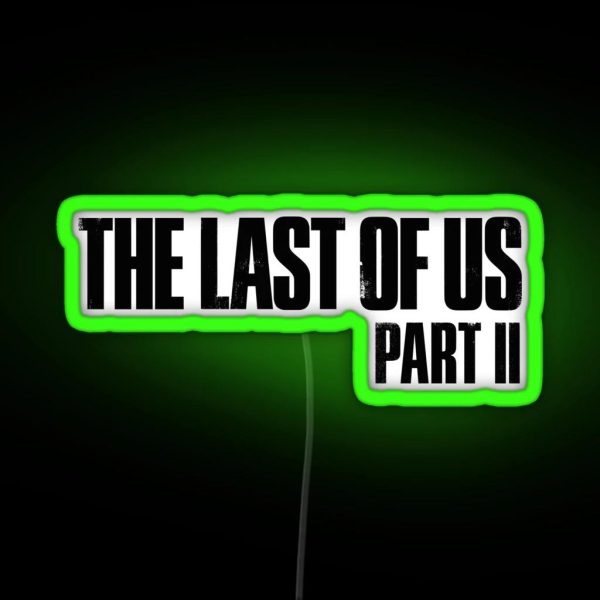 The Last Of Us Part 2 Logo RGB Neon Sign