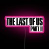 The Last of Us Part II logo with neon signs and pink accents, displayed in RGB format.