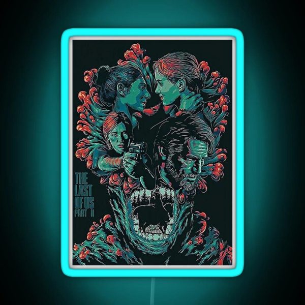 The Last Of Us Poster RGB Neon Sign