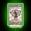 The Last of Us stages of infection clicker neon sign, inspired by the game's virus progression.
