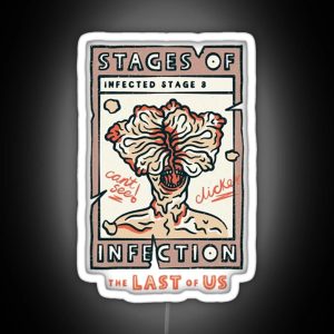 The Last Of Us Stages Of Infection Clicker RGB Neon Sign