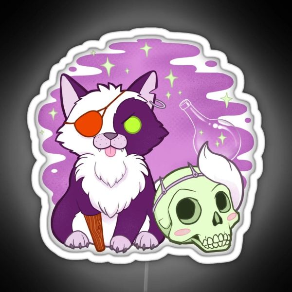 The Last Unicorn Pirate Cat RGB Neon Sign