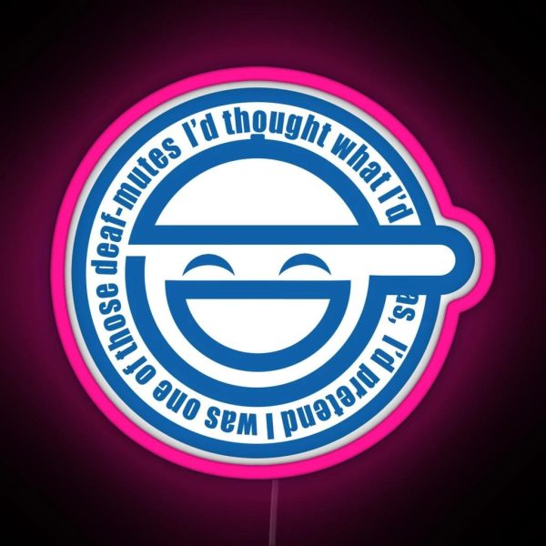 The Laughing Man Ghost In The Shell Stand Alone Complex RGB Neon Sign