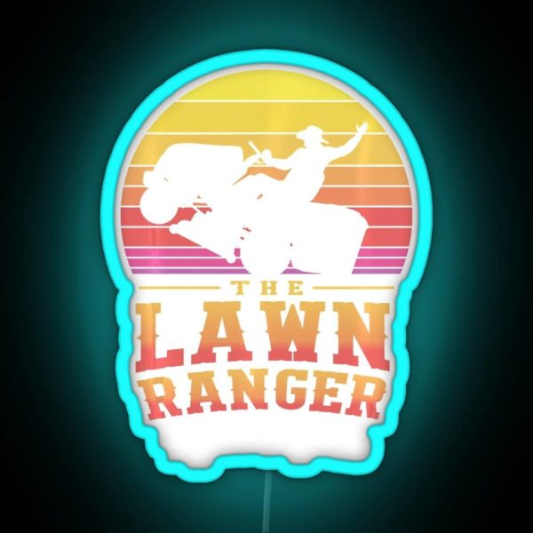 The Lawn Ranger Rides Again RGB Neon Sign