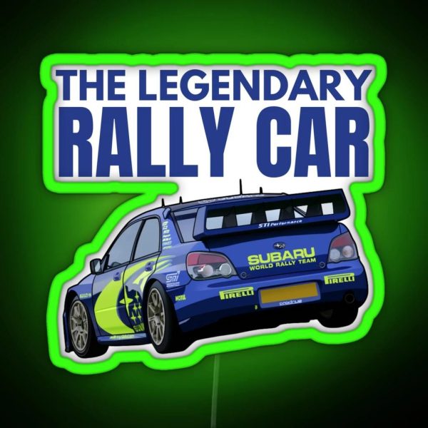 The Legendary Rally Car RGB Neon Sign