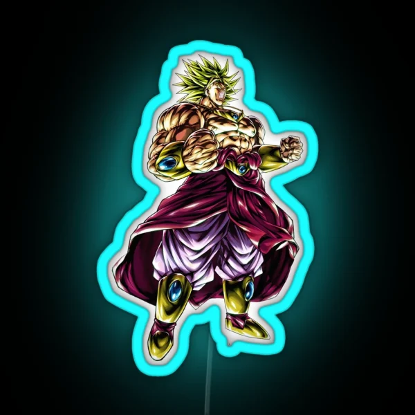 THE LEGENDARY SUPERSAYAN BROLY NO EFFECTS RGB Neon Sign