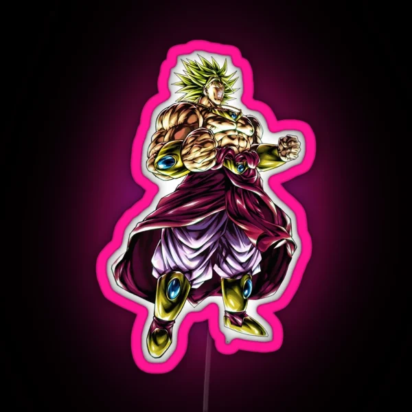 THE LEGENDARY SUPERSAYAN BROLY NO EFFECTS RGB Neon Sign