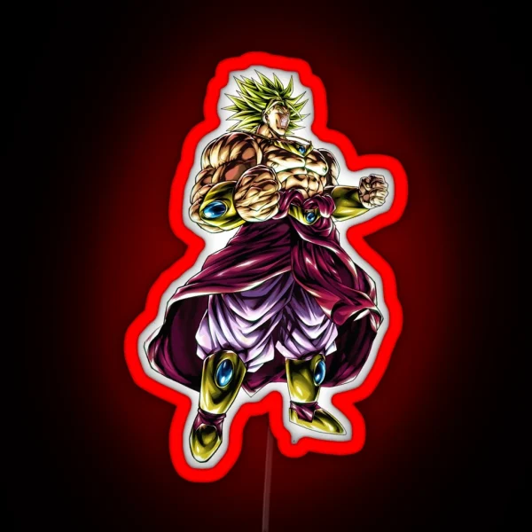 THE LEGENDARY SUPERSAYAN BROLY NO EFFECTS RGB Neon Sign