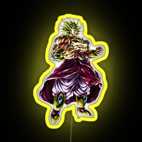 THE LEGENDARY SUPERSAYAN BROLY NO EFFECTS RGB Neon Sign