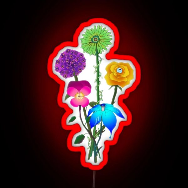 The Lords In Black As Flowers RGB Neon Sign