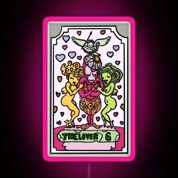 The Lover Jojo Tarot Card RGB Neon Sign