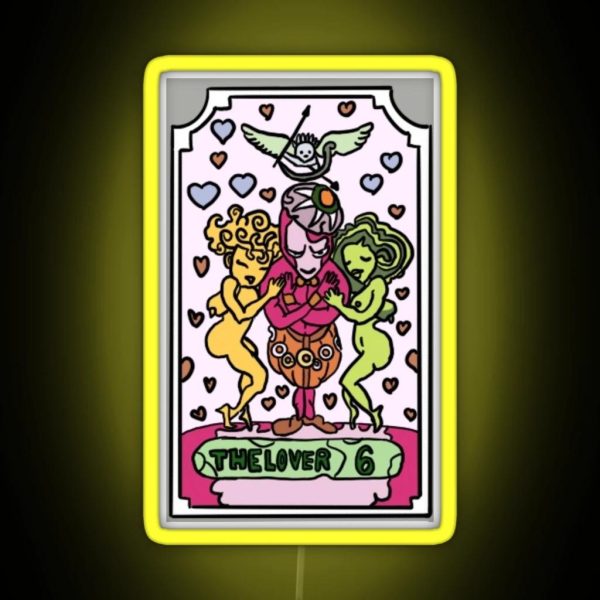 The Lover Jojo Tarot Card RGB Neon Sign