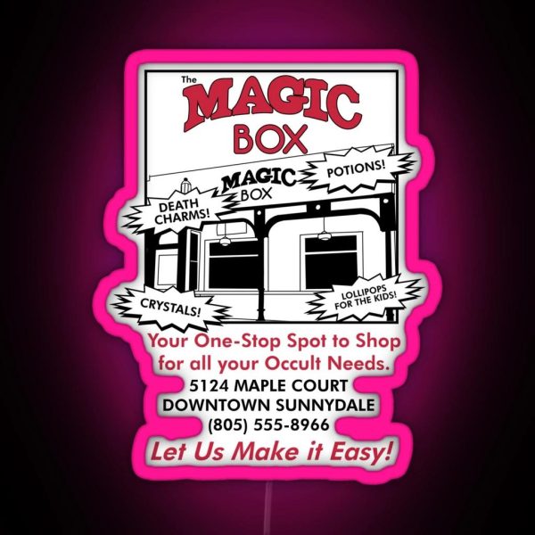 The Magic Box Sunnydale RGB Neon Sign