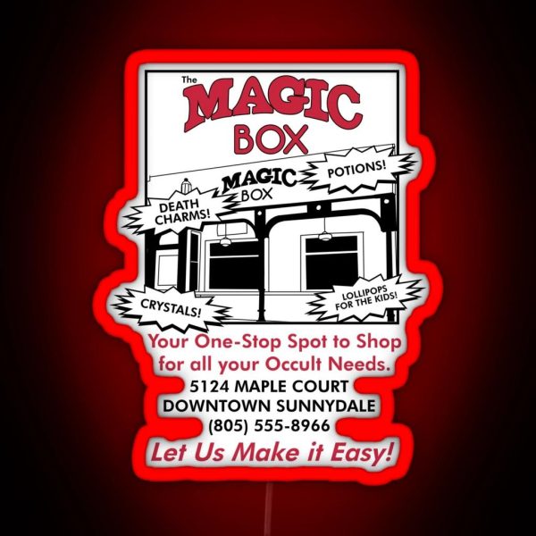 The Magic Box Sunnydale RGB Neon Sign