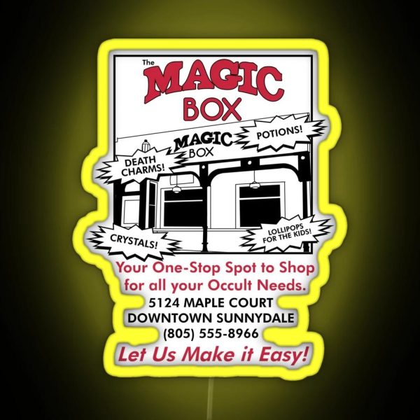 The Magic Box Sunnydale RGB Neon Sign