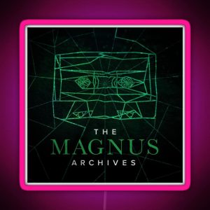 The Magnus Archives Logo Season 5 Square Block Logo RGB Neon Sign