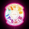 RGB Neon Sign of Magnus Archives logo in pink.