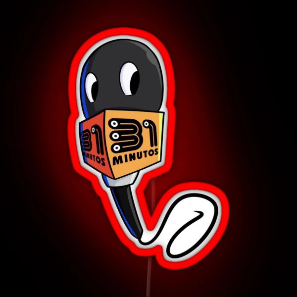 The Microphone Is One Of The Characters In The Iconic RGB Neon Sign