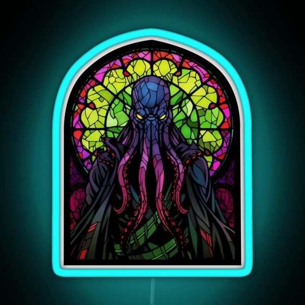 The Mindflayer Of Stained Glass RGB Neon Sign