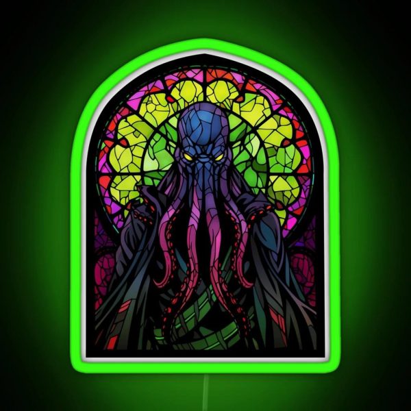 The Mindflayer Of Stained Glass RGB Neon Sign