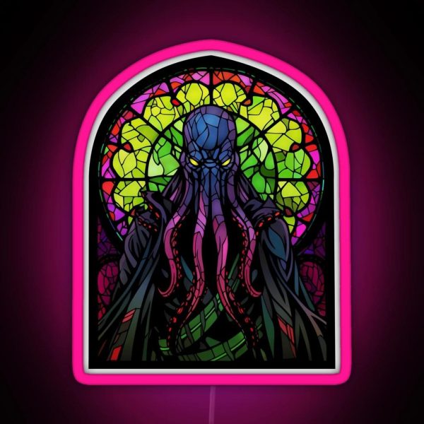 The Mindflayer Of Stained Glass RGB Neon Sign