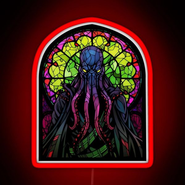 The Mindflayer Of Stained Glass RGB Neon Sign