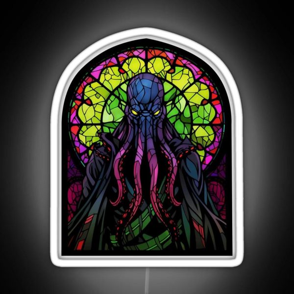 The Mindflayer Of Stained Glass RGB Neon Sign