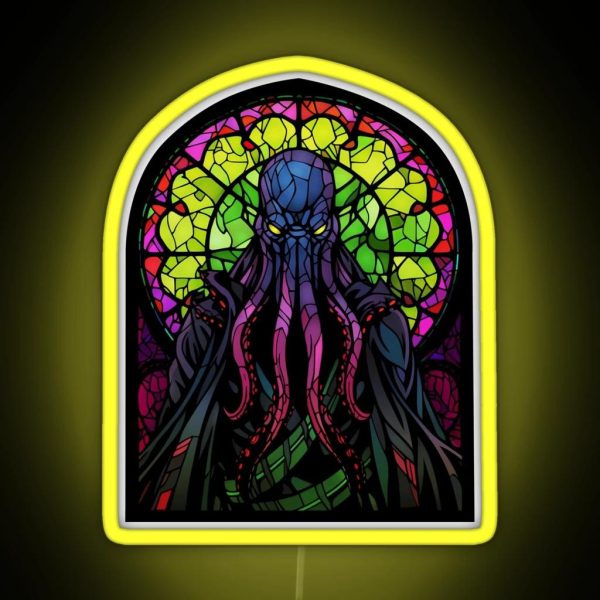 The Mindflayer Of Stained Glass RGB Neon Sign