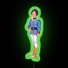 Mini Mobile Suit Gundam neon sign with RGB lighting, colorful anime-inspired gift.