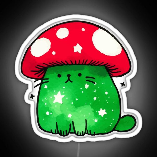 The Mushroom Cat RGB Neon Sign