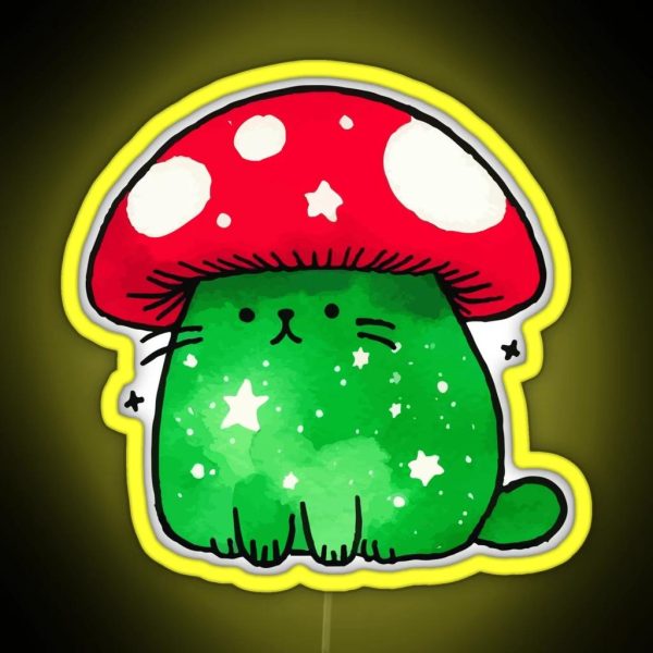 The Mushroom Cat RGB Neon Sign