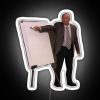 Neon sign featuring The Office character Bob Odell in a colorful RGB design