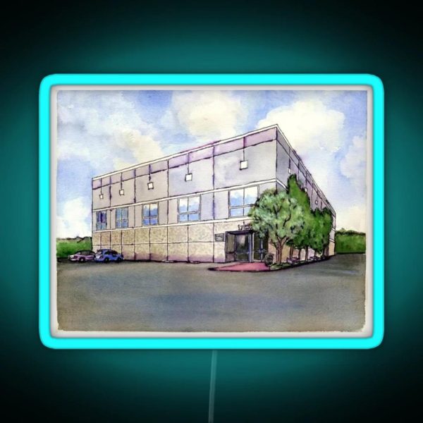 The Office Building Pam S Painting Of Dunder Mifflin RGB Neon Sign