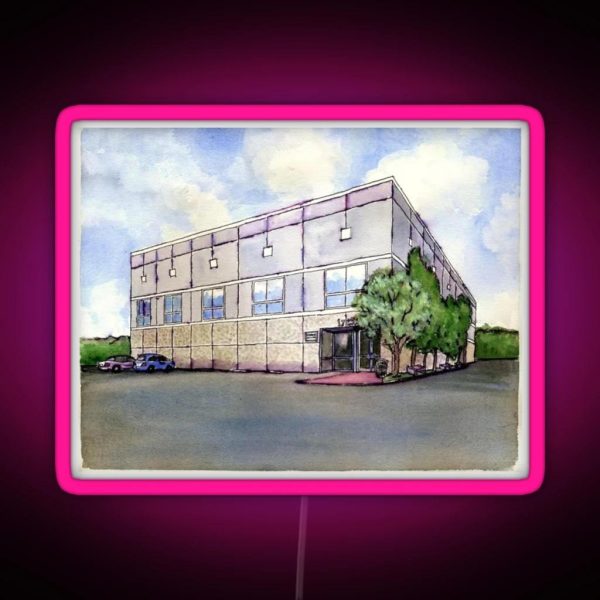 The Office Building Pam S Painting Of Dunder Mifflin RGB Neon Sign