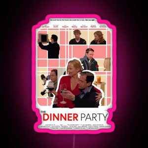 The Office Dinner Party Poster RGB Neon Sign