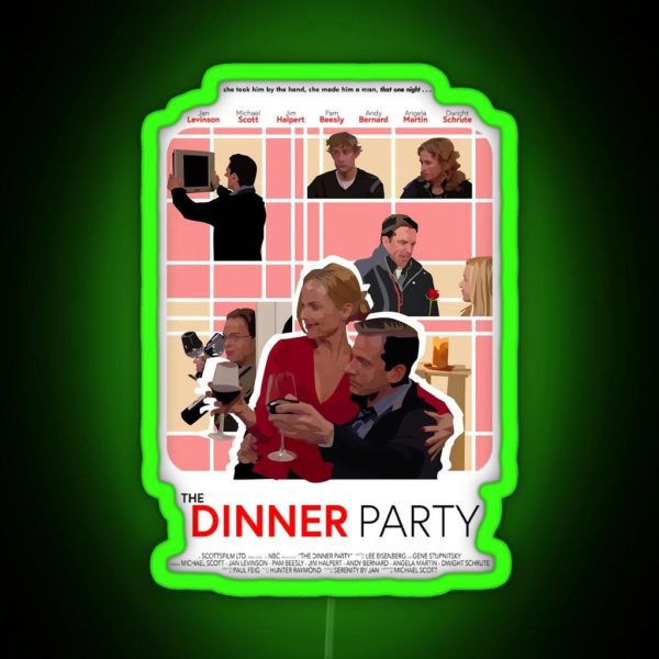 The Office Dinner Party RGB Neon Sign