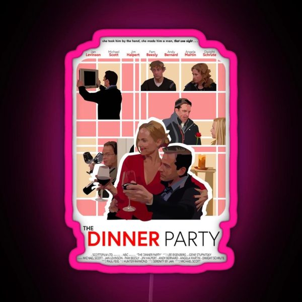 The Office Dinner Party RGB Neon Sign
