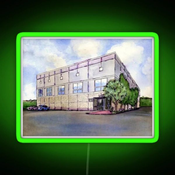 The Office Dunder Mifflin Painting RGB Neon Sign
