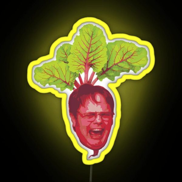 The Office Dwight Schrute Beet RGB Neon Sign