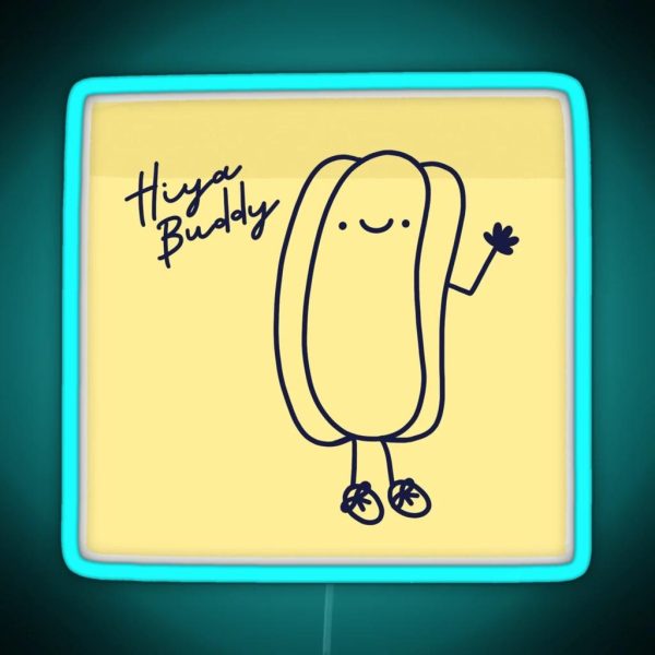 The Office Hiya Buddy Hotdog RGB Neon Sign