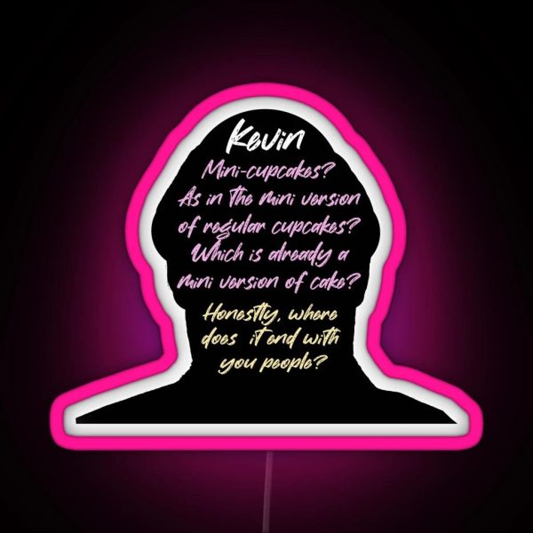 The Office Kevin Cupcake Quote Mini Cupcakes The Office RGB Neon Sign