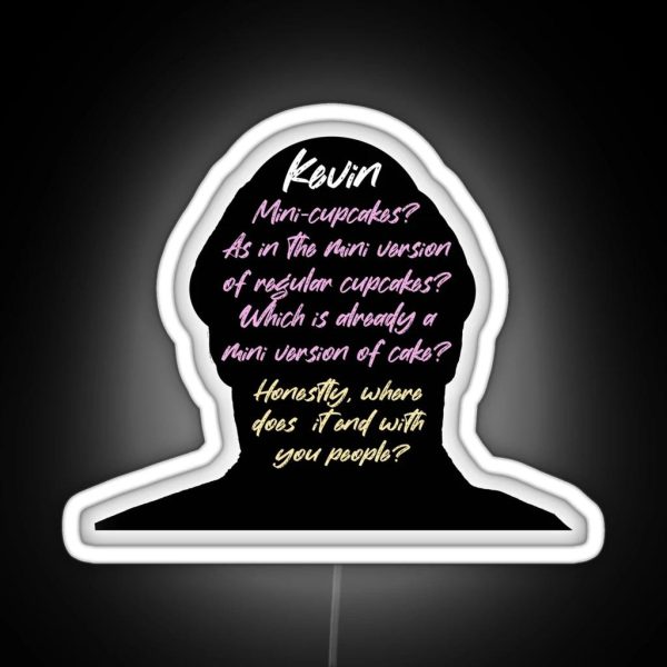 The Office Kevin Cupcake Quote Mini Cupcakes The Office RGB Neon Sign