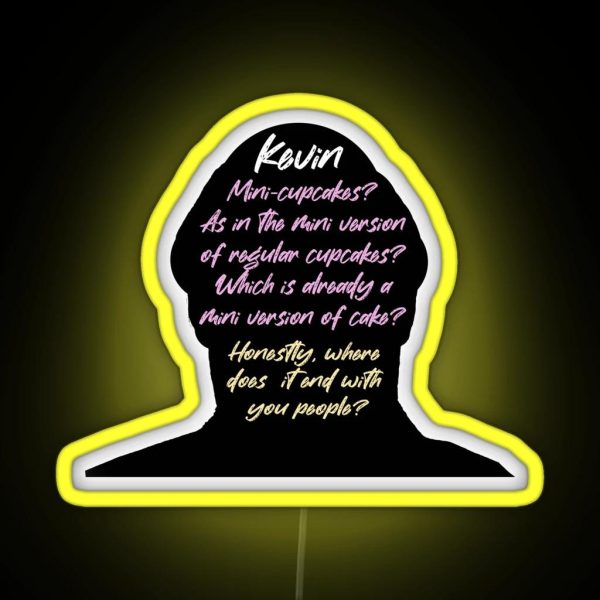 The Office Kevin Cupcake Quote Mini Cupcakes The Office RGB Neon Sign