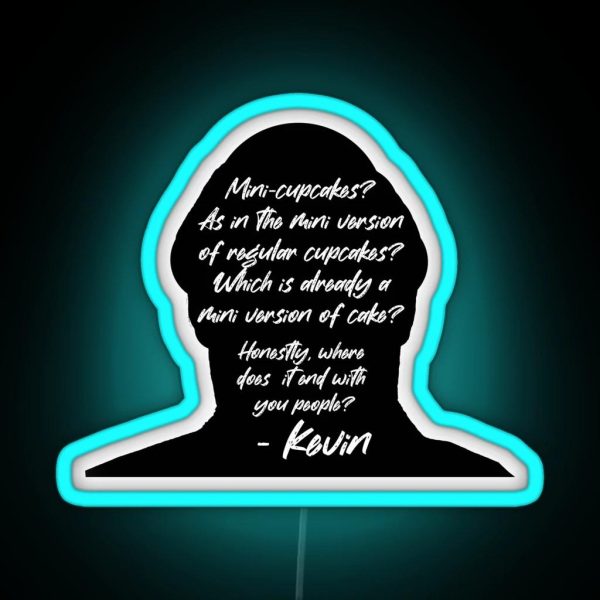 The Office Kevin Kevin Malone Kevin Cupcake Quote Mini RGB Neon Sign